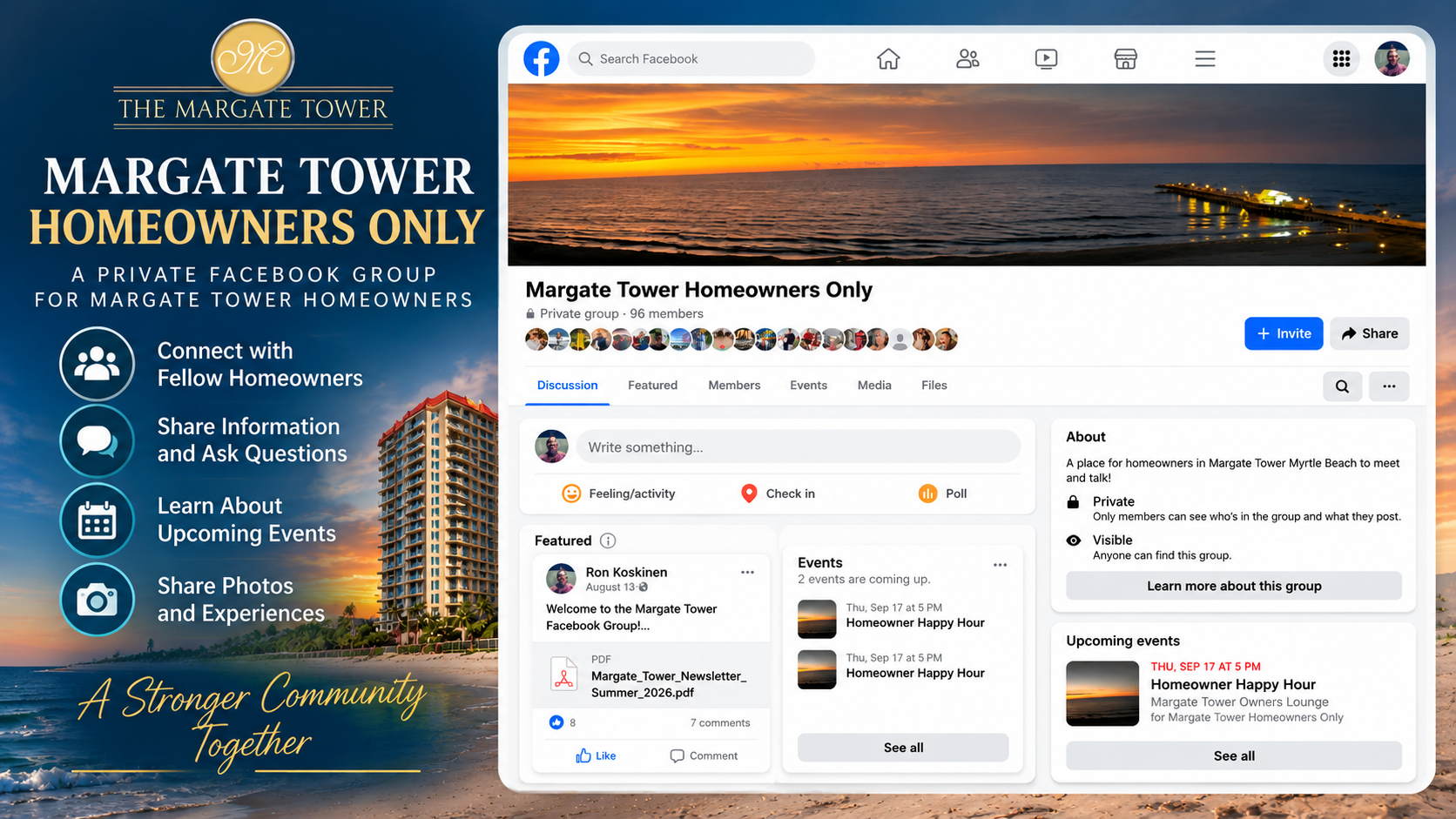 Margate Tower Homeowners private Facebook group
